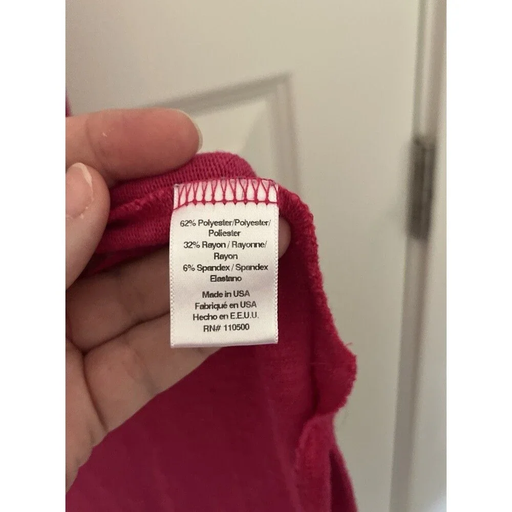 Laila Jayde Molli Open front Hooded Long Cardigan Size 2x Pink